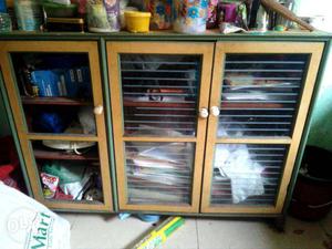 Wooden cupboard storage for books or cloths or