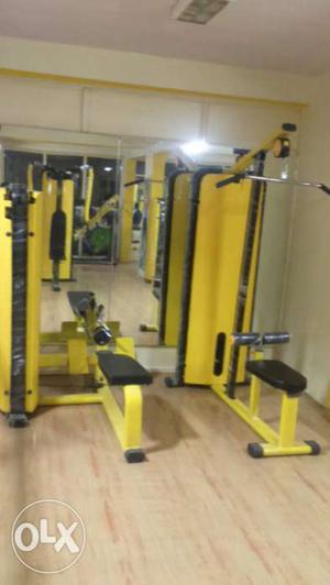 Yellow And Black Gym Equipment