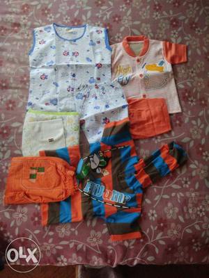 3 piece new baby boy dresses Age 6month to 15 months