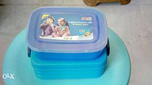 A set of two tiffin boxes for kids less than 10