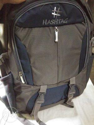 Blue And Gray Hashtag Backpack