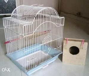 Cage with breeding box