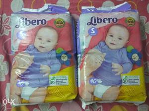 Diapers 2 Packets Total 80 Pieces (Size S)