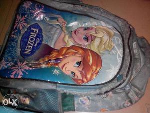 Multicolored Elsa And Anna Of Frozen Backpacks