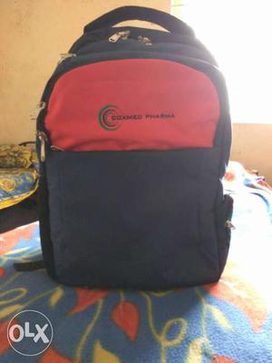 Orange And Black Backpack