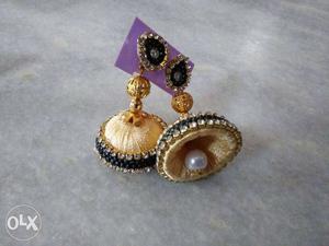 Pair Of Gold-color Jhumkas