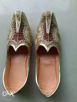 Pair Of Gray Persian Shoes