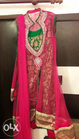 Pink And Green Suit from shakuntlam