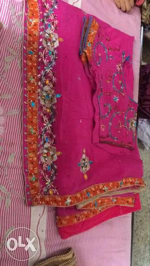 Pink Floral Textile