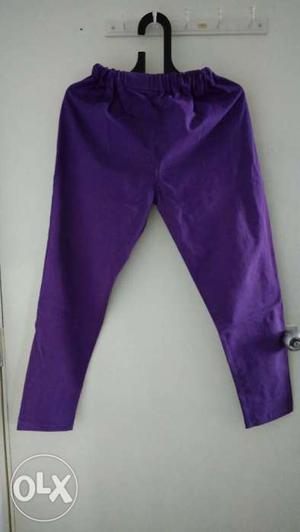 Purple cotton pant