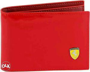 Red Ferrari Bifold Wallet