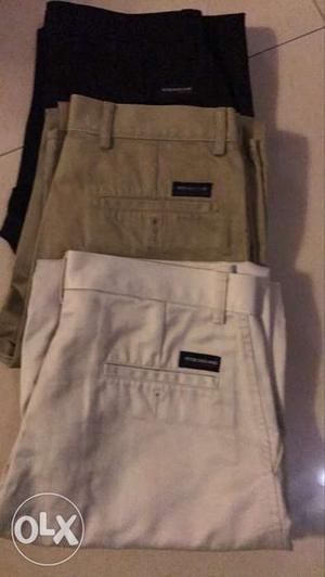 Set of 3 Peter England branded trousers waist size 30"
