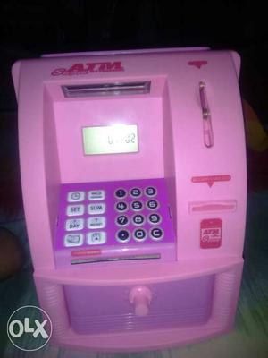 Toddler's Pink And Purple ATM Machine Toy