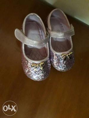 Toddler's( month) pink glitter sandal