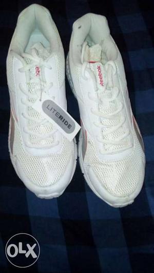 White Reebok Running Shoes