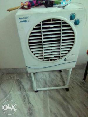 A branded Symphony Air Cooler with Original Stand