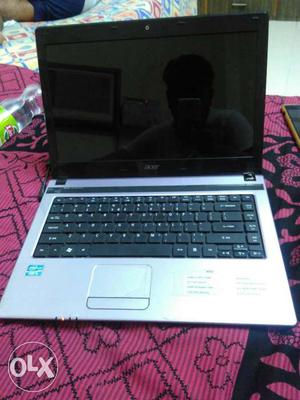 Black And Grey Acer Laptop