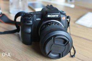 Black Sony Alpha A200 DSLR Camera