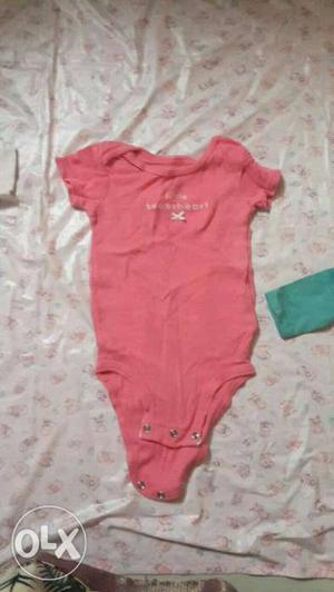 Carters baby rompers used once age 3 to 6 mths