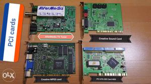 Computer PCI Cards 1. Avermedia TV tuner card 2.