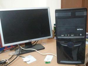 Dell EH 18.5-Inch HD Monitor along with Intex CPU