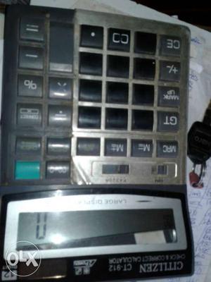 Grey And Black Citizen CT-912 Calculator