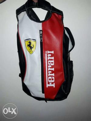 Pure leather Ferrari bag for sell. only 2 to 3