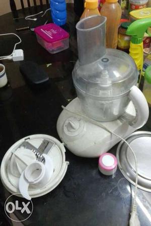 Rico make food processor with one year old with