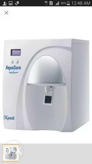 White AquaSure Dispenser Screenshot
