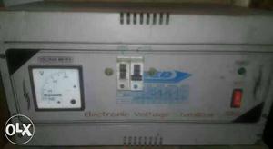 White Electronic Voltage Stabilizer