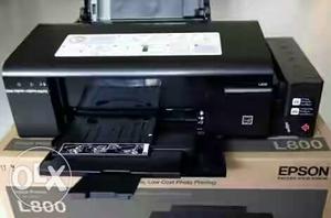 Black Epson L800 Desktop Printer On Box