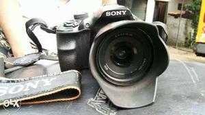 Black Sony alpha D Camera DSLR