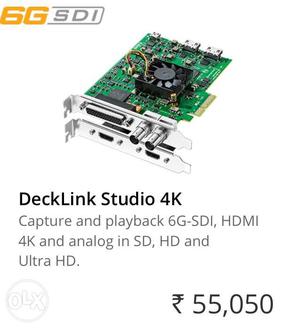 Brand New But Unboxed Bmd Decklink 4k Card
