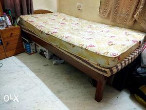 Solid Wood Single Bed (3 x 6) with Mattress