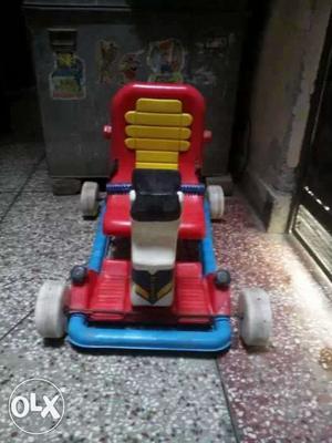 Toddler's Red And Blue Go Kart