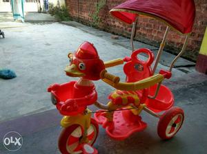 Almost New Toddler's Pink Push Trike