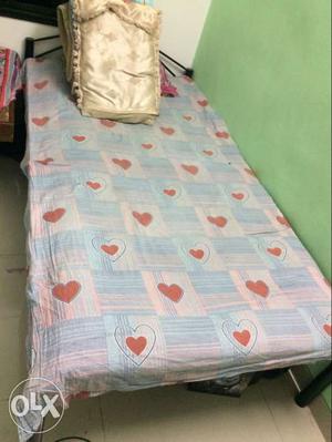 Blue And Pink Heart-print Bedsheet