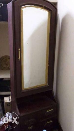 Brown Wooden Vanity Cabinet with mirror - Never used