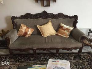 Carved sofa 5 seater