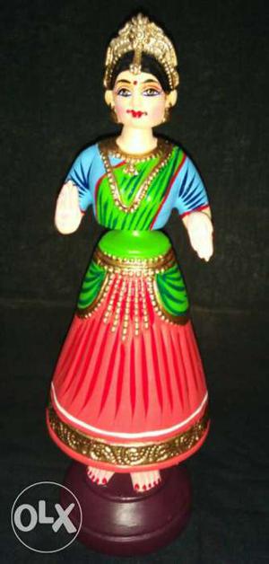 Ceramic Figurine Of Woman Wearing Traditional Dress