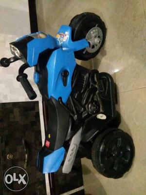 Children's Black And Blue Ride On Trike ATV