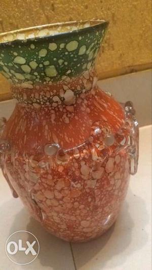 Creative coloured vase