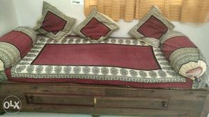 Diwan with storage and kurl on mattress and otr
