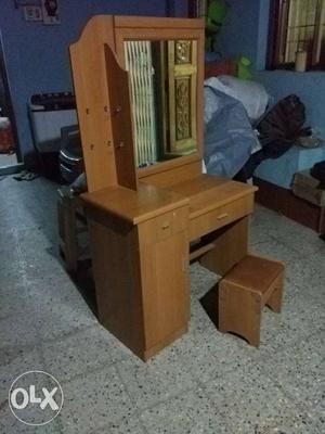 Dressing table, hardly used, with stool, 3 years