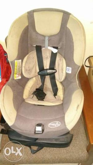 Gray And Brown Evenflo Booster Car Seat \