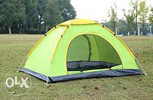 Green And Yellow Dome Tent