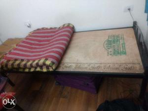 Iron Cot bed to sell(with mattress)