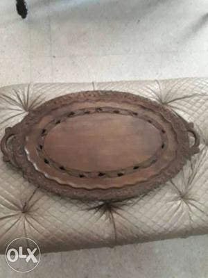 Large wooden tray