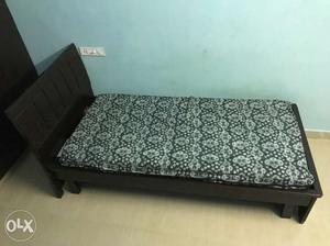 Single cot bed with godrej mattress