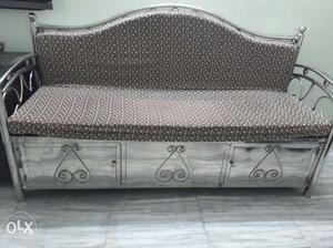 Steel Sofa (new condition) & bed...